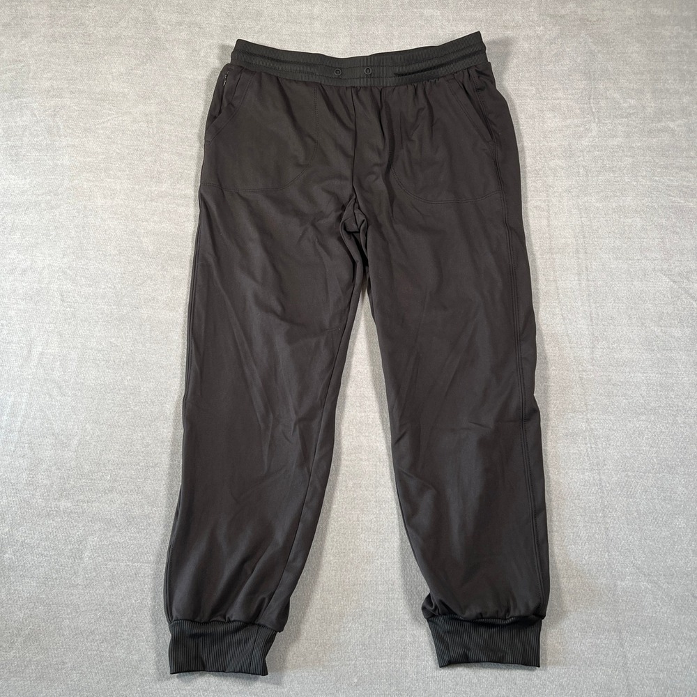 Rachel Zoe Jogger Elastic Waist Mid Rise Athletic Pants Women Large Black
